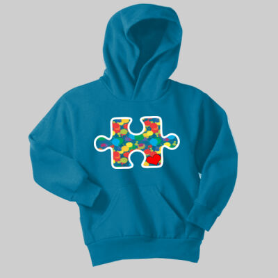 Youth - Puzzle Piece Hoodie - Autism Awareness Thumbnail