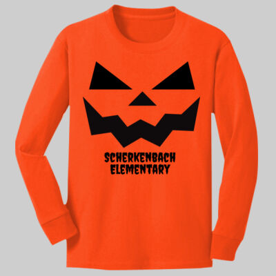 Youth Long Sleeve Shirt - Fall - Jacko Lantern Black Thumbnail