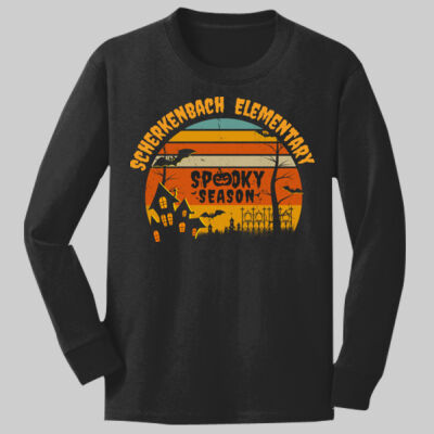 Youth Long Sleeve Shirt - Fall - Haunted House  Thumbnail