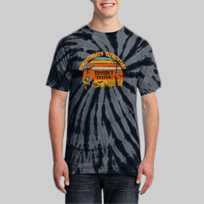 Adult Tie-Dye T-Shirt - Fall - Haunted House  Thumbnail