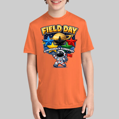 Youth Performance Tee - Kindergarten: Neon Orange Thumbnail