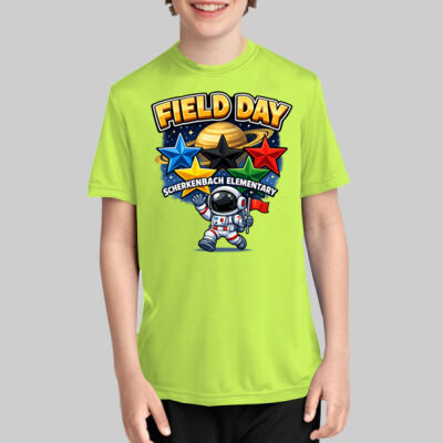 Youth Performance Tee - First Grade: Neon Yellow Thumbnail