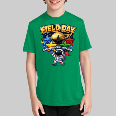 Youth Performance Tee - Third Grade: Kelly Green Thumbnail